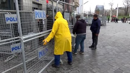 Taksim'de güvenlik önlemleri