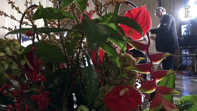 Backstage preparazione messaggio di fine anno Presidente Mattarella (31.12.19)