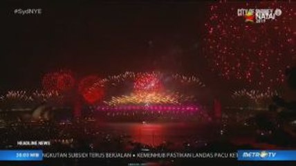 Pesta Kembang Api Meriahkan Perayaan Tahun Baru di Sydney