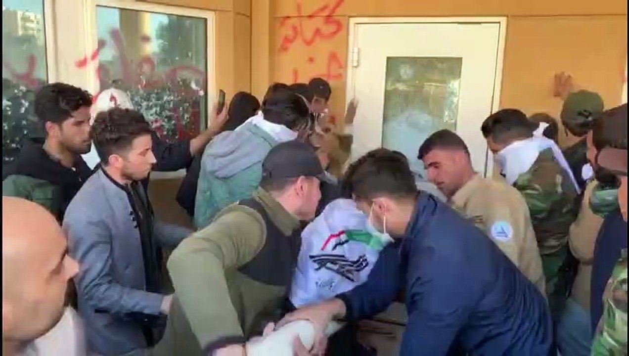 Irak: Wütende Demonstranten stürmen Gelände der US-Botschaft