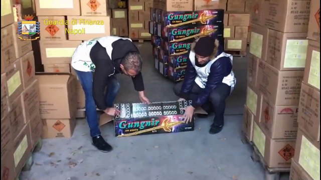 Botti illegali, sequestrate 52 tonnellate tra Napoli e Caserta (31.12.19)