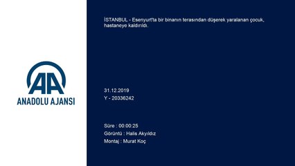 Esenyurt'ta terastan düşen çocuk yaralandı - İSTANBUL