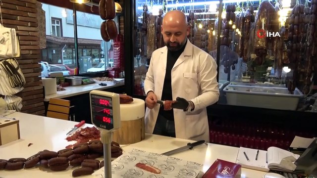 Yılbaşı öncesinde Kastamonu’da pastırma satışları arttı