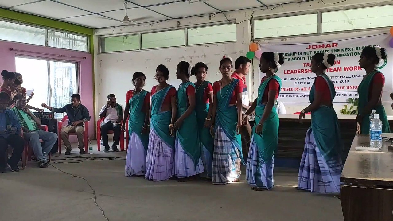 Santhali traditional Dance!!Dong enej!!Udalguri college Student union_Full-HD
