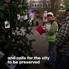 A Tree Is Decorated With Memories From The Time Before The Chernobyl Disast