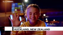 Silvesterfeier in Auckland - Neuseeland begrüßt das neue Jahr