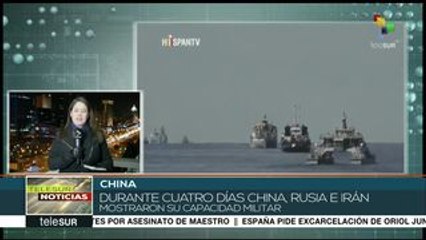 Descargar video: Rusia, China e Irán fortalecen sus relaciones con maniobras militares