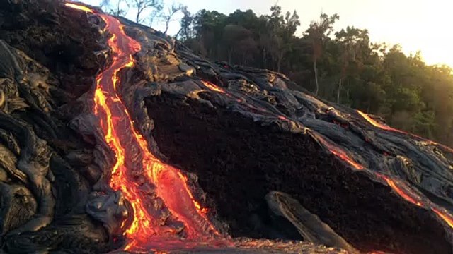 Hawaiian Lava at Sunrise