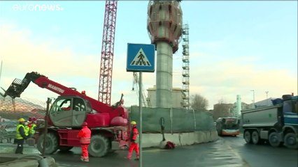 Genua: Feuer an der neuen Morandi-Brücke