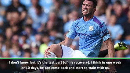 Laporte working on grass again - Pep
