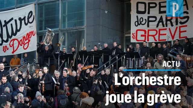 L’orchestre de l’Opéra de Paris fait grève en musique