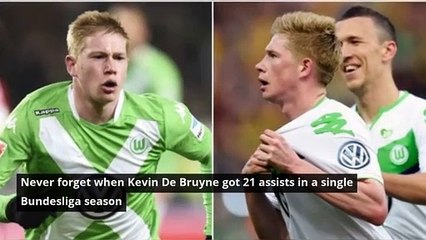 Remembering Kevin De Bruyne's 21 assists in a single season for Wolfsburg