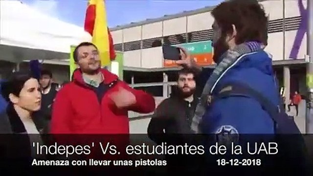 El niñato 'indepe' que amenaza con pistolas y volar cabezas a unos estudiantes de la UAB
