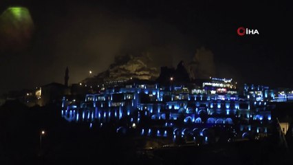 Uçhisar Kalesi’nden kartpostallık görüntü