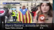 El acoso de los violentos a la reportera de Antena3 en las calles
