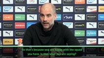 'Never say never' - Pep can't rule out January swoops
