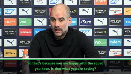 'Never say never' - Pep can't rule out January swoops