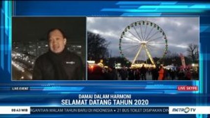 Perayaan Tahun Baru Jerman Dipusatkan di Gerbang Brandenburg