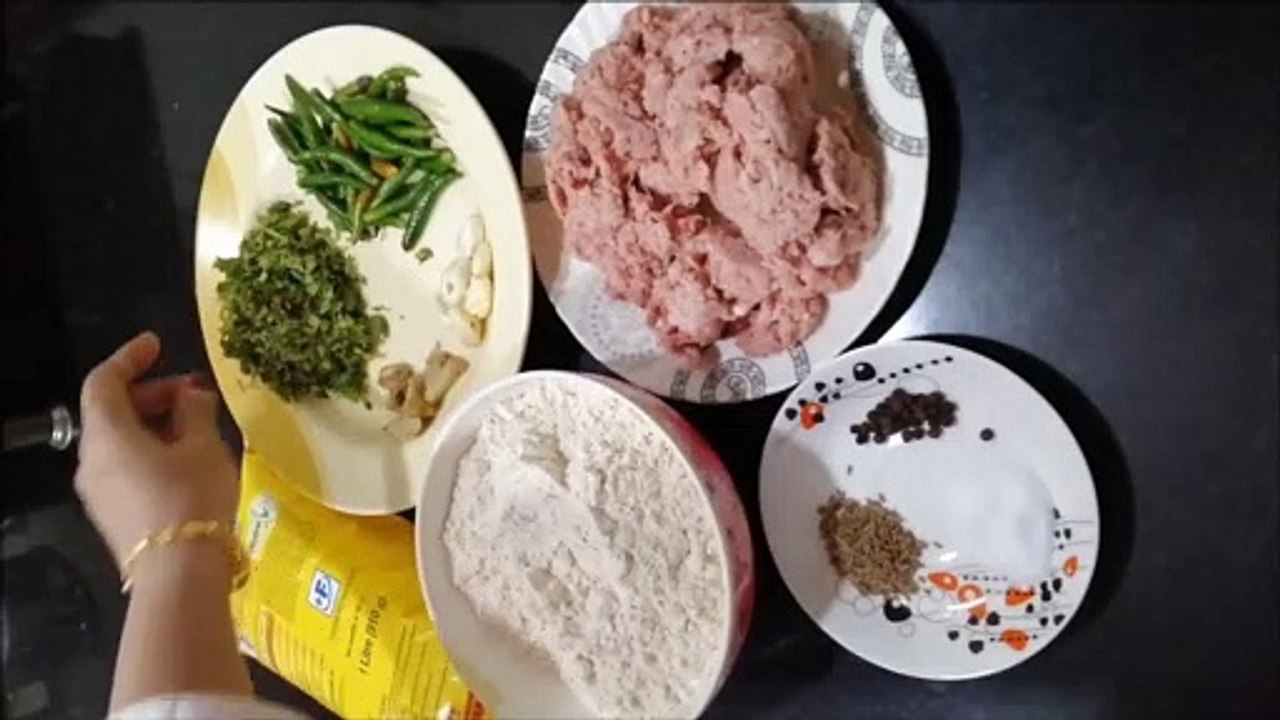 Keema ki puri__kache keeme ki puri,