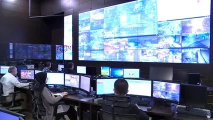 Başkentte yılbaşı tedbirleri kapsamında yoğun mesai - Kent Güvenlik Yönetim Sistemi merkezi