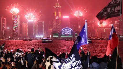 New Year’s Eve protests in Hong Kong