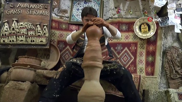 Kapadokya’da çanak ustaları yeni yıla çalışarak girdi