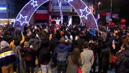 Kadıköy'de yeni yıla böyle girdiler
