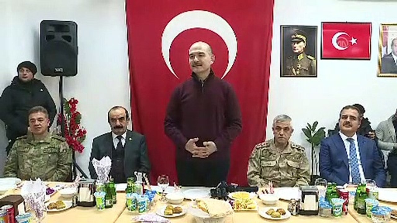 Soylu: 'Memleketimize kabus gibi çökmeye çalışanlara 2020 yılında öyle bir cevap vereceğiz ki düştükleri yerden kalkamayacaklar' - HAKKARİ