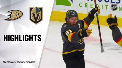 NHL Highlights | Ducks @ Golden Knights 12/31/19