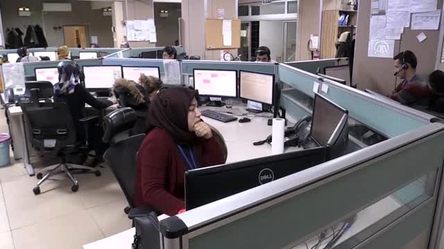 112 Acil Komuta görevlileri vatandaşın huzuru için yeni yıla çalışarak girdi