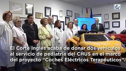 ¡Coches eléctricos para los niños antes de que vayan al quirófano!