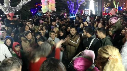 Edirne'de yeni yıl coşkuyla kutlandı