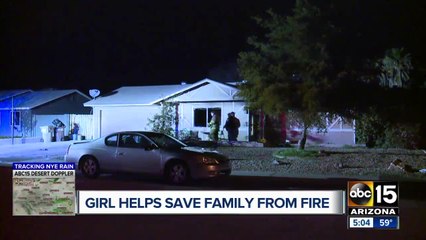 11-year-old girl warns family of house fire in Peoria