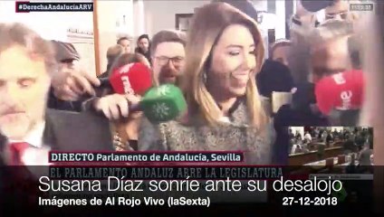 La Sultana', desalojada de San Telmo, llega al parlamento andaluz lloriqueando porque ganó las elecciones