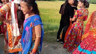 tharu bend baja dance and culture dress nepal