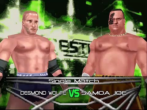 TNA Cross The Line Mod Matches Desmond Wolfe vs Samoa Joe