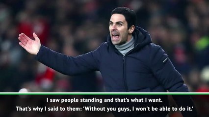Arteta happy to see 'smiley faces' at Arsenal