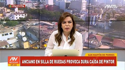 Idoso derruba de propósito pintor que trabalhava no topo de uma escada