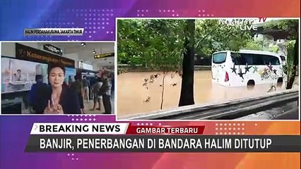 Bandara Halim Perdanakusuma Banjir, Penerbangan Dialihkan ke Soekarno-Hatta