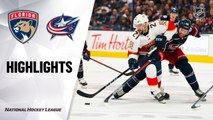NHL Highlights | Panthers @ Blue Jackets 12/31/19