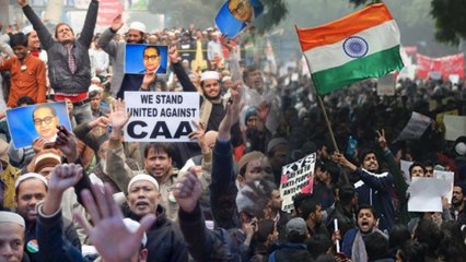 Citizenship amendment protesters join hands on new year 2020