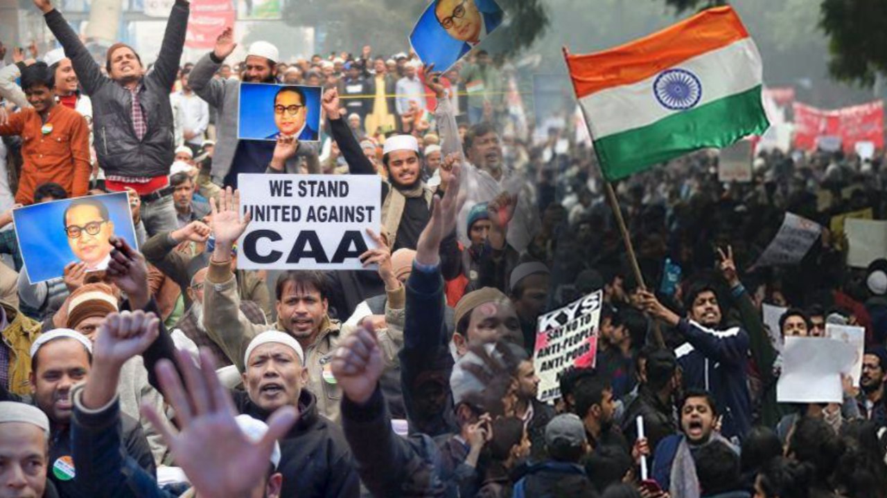 Citizenship amendment protesters join hands on new year 2020