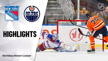 NHL Highlights | Rangers @ Oilers 12/31/19