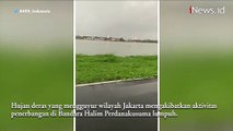 Video Runway Bandara Halim Perdanakusuma Jakarta Terendam Banjir