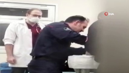 Evde temizlik yaparken düşen kadın neredeyse parmağından olacaktı