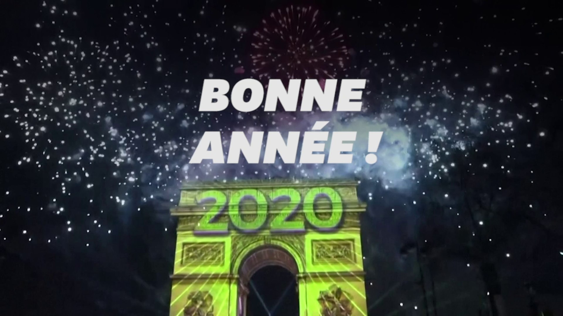Bonne Annee Les Images Du Reveillon Du Nouvel An Sur Les Champs Elysees Video Dailymotion