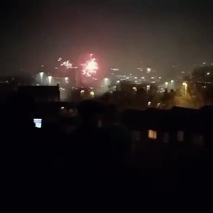 Fireworks erupt over Leeds as city rings in the New Year