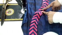 5 rupyee ke kharch or triangle's se bnaye bhut hi sunder neck designe with shahnaj boutique