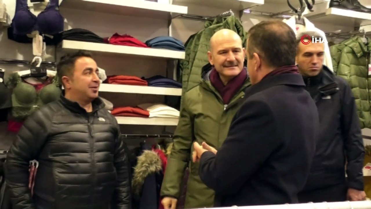 - Bakan Soylu, kar yağış altında esnafı ziyaret etti