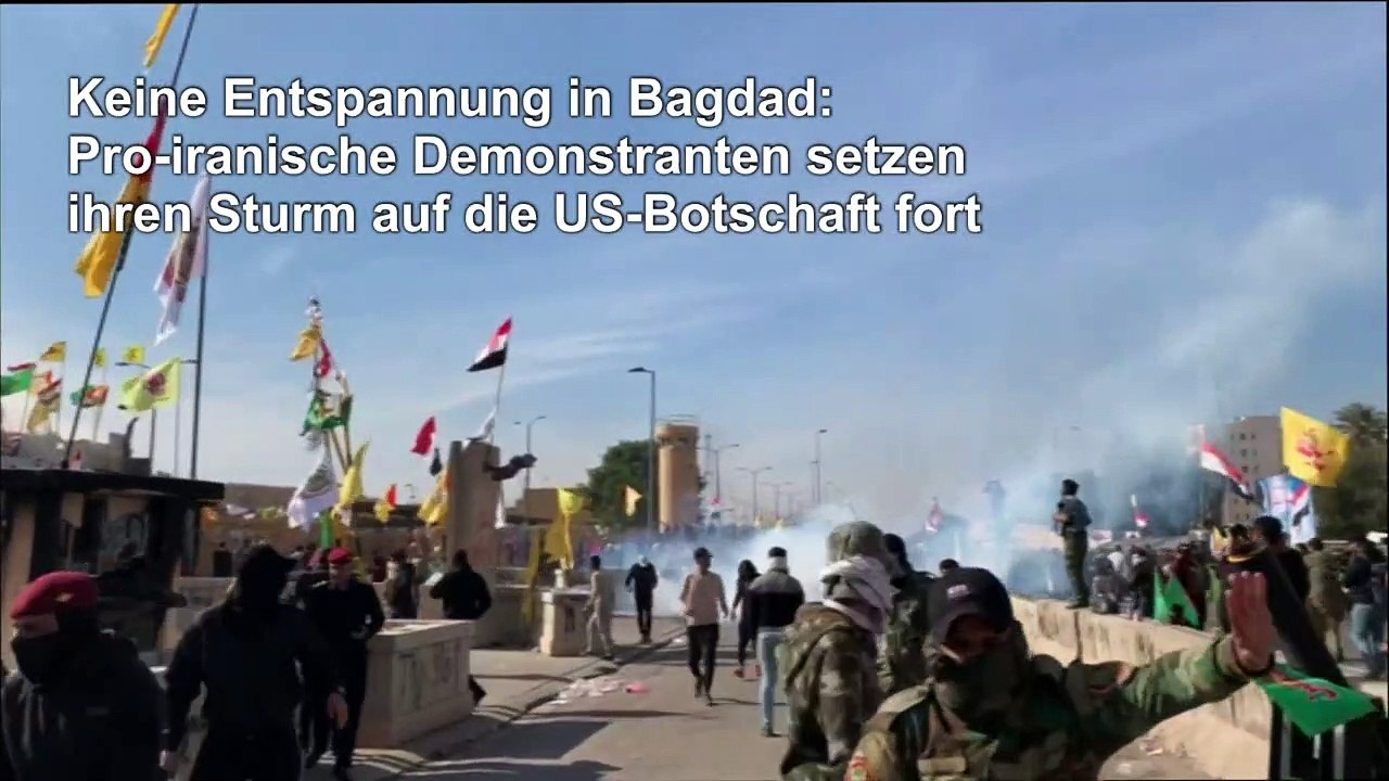 Irak: Demonstranten setzen Angriff auf US-Botschaft fort